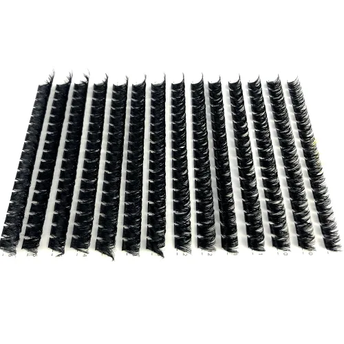 Miniatura 5 de 30D/40D/50D/60D/80D Pestañas de visón 280 Paquetes Extensión de pestañas naturales 3D Rusia Volumen Individual Pestañas en racimo Maquillaje