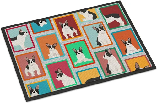 Miniatura 14 de Caroline's Treasures MLM1149MAT - Felpudo rojo Border Collie de 18 x 27 pulgadas, para interiores y exteriores, para entrada, antideslizante, Border