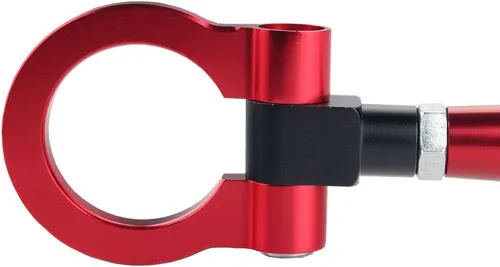 Dewhel JDM - Ganchos de remolque plegables de rosca para carreras T2, delanteros y traseros, compatibles con 370Z Juke GT-R Infiniti G37/Q60 Cupé