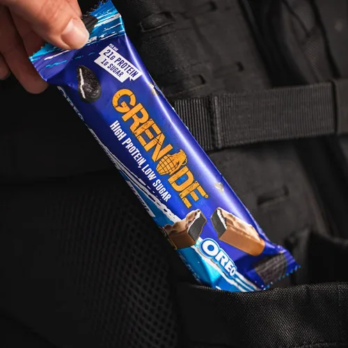 Miniatura 9 de Grenade Barra Alta en Proteína, Baja en Azúcar, Sabor a Vainilla, 12 x 60 g - Oreo