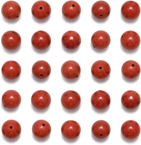 Miniatura 50 de NCB - 200 cuentas sueltas de turquesa africana de 0.15 pulgadas (4 mm) para joyería, cuentas semipreciosas naturales redondas y suaves con espaciador