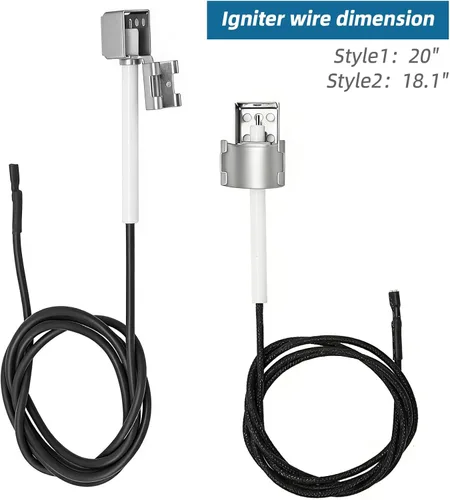 Miniatura 4 de Piezas de repuesto para kit de encendido de parrilla, para Charbroil, Expert Grill, Dyna Glo, Kenmore, botón universal de 2 salidas