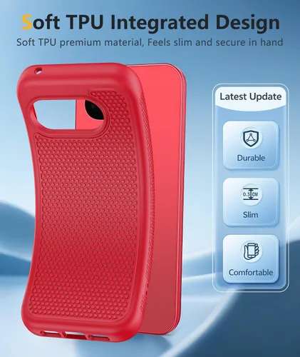 Miniatura 1133 de FNTCASE Funda para iPhone 17 Pro: Fundas delgadas translúcidas de color azul claro compatibles con MagSafe, protección completa de la cámara