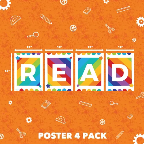 Miniatura 2 de Sproutbrite Decoración para el aula, póster de lectura para profesores, tablero de anuncios y decoración de pared para preescolar, primaria