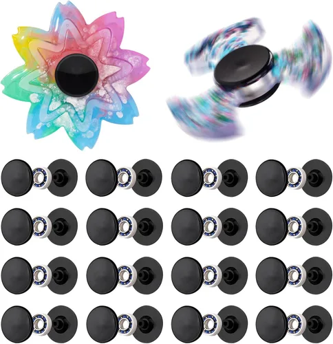 Miniatura 10 de NiArt Juego de Spinner de Dedo Manual DIY Kit de Molde de Resina de Epoxy de Silicona 9 Moldes con 10 Rodamientos, Juego de Juguete de Mano