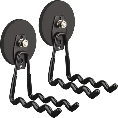 Miniatura 14 de ULIBERMAGNET Ganchos magnéticos de garaje resistentes, ganchos magnéticos fuertes para taladro eléctrico, herramientas de jardín, manguera, tablero
