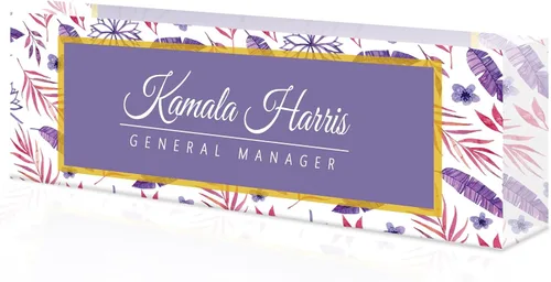 Miniatura 28 de Placa de nombre de escritorio personalizada, placa de identificación acrílica, placas de identificación personalizadas para regalos de oficina