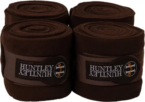 Miniatura 11 de Huntley Equestrian Envolturas de polo para caballos: vendaje protector de soporte de pierna para entrenamiento, ejercicio, participación - 4 Negro