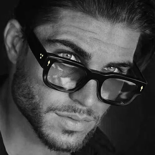 Miniatura 2 de Gafas de marco cuadrado grueso para mujeres y hombres, anteojos rectangulares gruesos, sin receta, lentes de luz azul para computadora