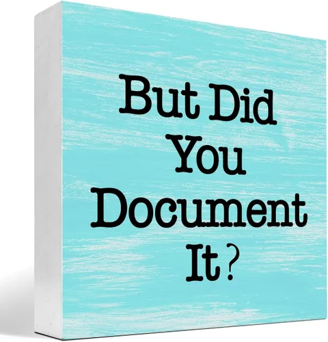 Miniatura 12 de Letrero de madera con texto en inglés «But Did You Document It» (But Did You Document It), caja de madera para escritorio, divertido letrero