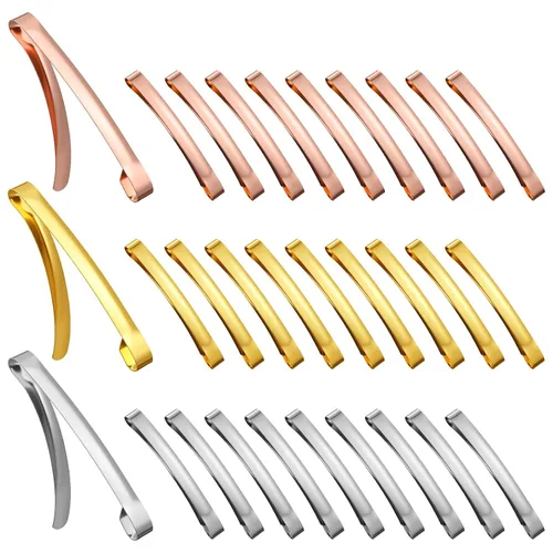 Miniatura 13 de Hotop 30 Piezas Pinzas para el Cabello, Pasadores de Metal Abovedados de Centro Abierto, Colores Surtidos (Negro, Marrón, Plateado)