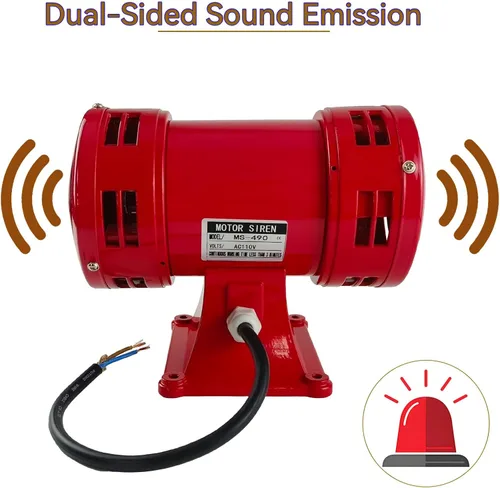 Miniatura 6 de Sirena Raid, alarma de sirena de 110 V, 150 db, 60 Hz, sirena eléctrica de la industria, alarma de sirena súper fuerte para sirena doméstica