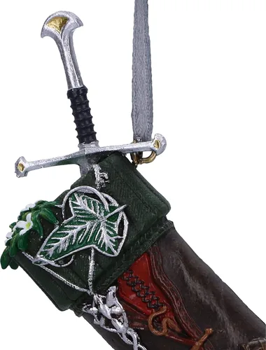 Miniatura 5 de Nemesis Now Lord of The Rings Aragorn - Adorno colgante de calcetín de 3.5 in, resina, con licencia oficial de El Señor de los Anillos, fundido