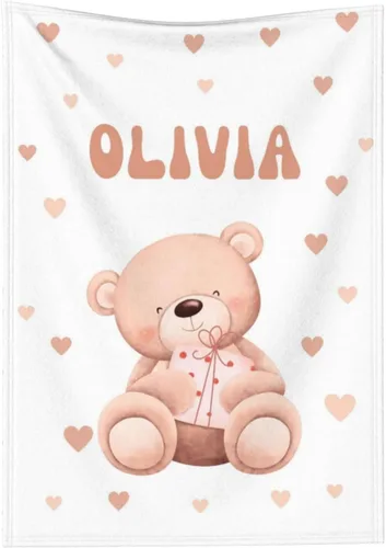 Miniatura 16 de Manta de bebé personalizada con nombre, manta de envolver personalizada con nombre para niñas y niños, recién nacidos, regalos para niños pequeños