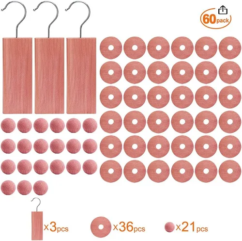Miniatura 2 de Cedar Space Bloques de cedro para almacenamiento de armario, bloques de cedro rojo 100% aromático, tablones de cedro, 16 piezas para cajones