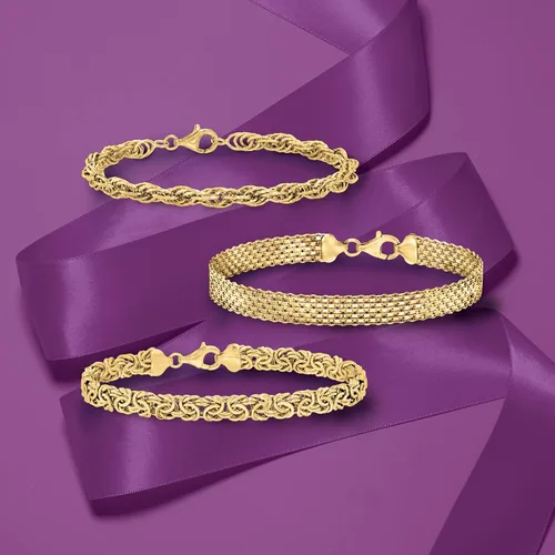 Miniatura 7 de Ross-Simons Jewelry Set 3 Link Bracelets