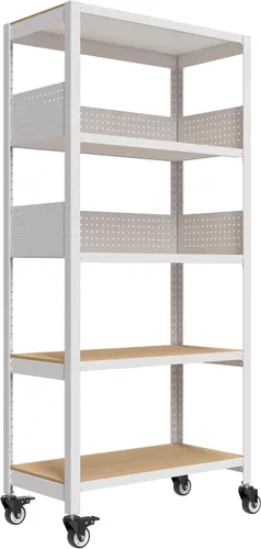 Miniatura 13 de HOMEDANT - Estantería de garaje de 5 niveles de 47.7" de ancho profundo, estante de almacenamiento ajustable de metal resistente, estantes de pie