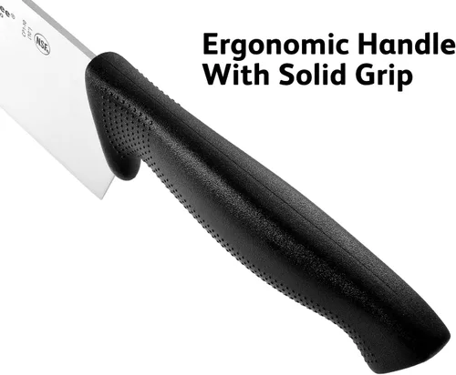 Miniatura 3 de Cuisine Pro - Cuchillo de chef de 12 pulgadas, hoja de acero inoxidable de alto carbono certificada NSF, borde afilado extra ancho, mango ergonómico