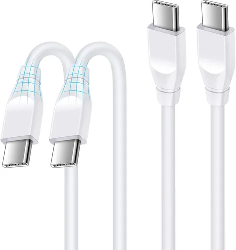 Miniatura 9 de Cable USB C a USB C, 60 W, 2 unidades tipo C a tipo C, cable de carga rápida de 6 pies C para Samsung Galaxy S25 S24 S23 Ultra S22 A53 A03S A04S A16