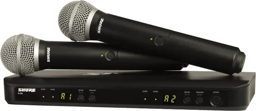Miniatura 9 de Shure BLX288/PG58 Sistema de micrófono inalámbrico – Batería de 14 horas, rango de 300 pies, UHF Incluye (2) micrófonos vocales de mano PG58