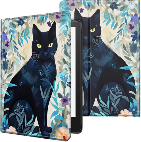 Miniatura 9 de Funda para tablet Kindle Fire 7 2019/2017 lanzamiento 9ª/7ª generación 7 pulgadas, ligera, protectora de piel sintética, cubierta inteligente