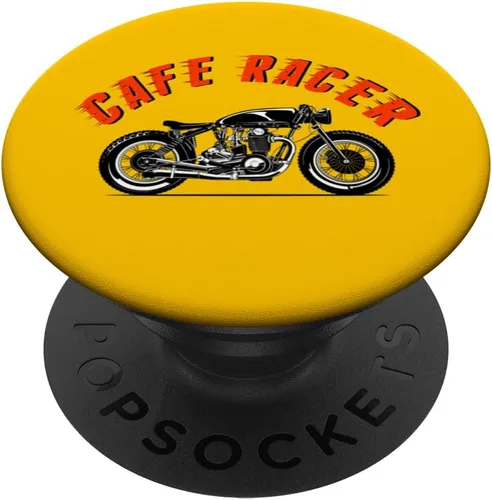 Cafe Racer Biker Men Women Adult Teens Boys Girls Kids Youth PopSockets Swappable PopGrip