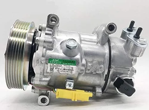 GOWE Bomba de enfriamiento del compresor del aire acondicionado de la CA 6C12 AC para Peugeot 207 SW Van 1.4 1.6 207 CC 1.6 648708 9670318880 6453QJ