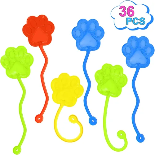 Miniatura 8 de Sticky Hands a Granel 36 Piezas Favores de Fiesta de Tractores y Autos para Niños Juguetes de Mano Pegajosa Elástica con Forma de Tractores Rellenos