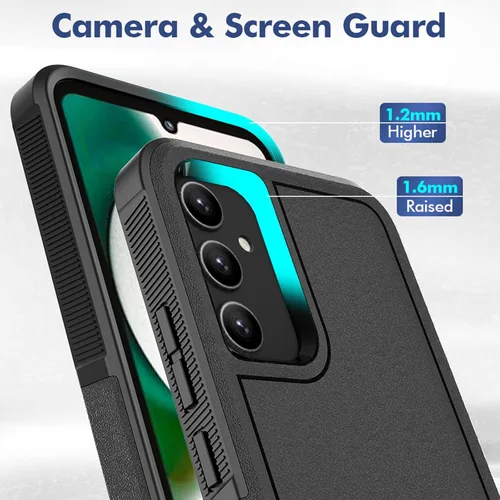 Miniatura 285 de Jeylly Compatible con Samsung Galaxy A22 5G Funda, Funda Samsung A22 5G con 2pcs protectores de pantalla de vidrio templado