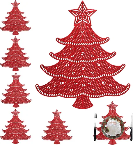 Miniatura 10 de Juego de 6 manteles individuales dorados redondos de PVC de 15 pulgadas, resistentes al calor y al agua, lavables para mesa de comedor, elegante