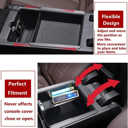 Miniatura 7 de TTCR-II Compatible con el organizador de consola central BMW Serie 3 G20 2019-2024 2025 2026, para bandeja organizadora de consola serie 4 G22