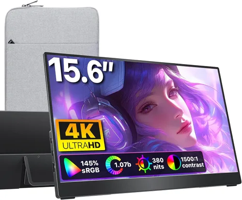 Miniatura 11 de cocopar Monitor portátil de 15.6 pulgadas 1080P FHD 60Hz 85% sRGB Monitor de viaje con altavoz HDMI USB-C segunda pantalla para computadora portátil