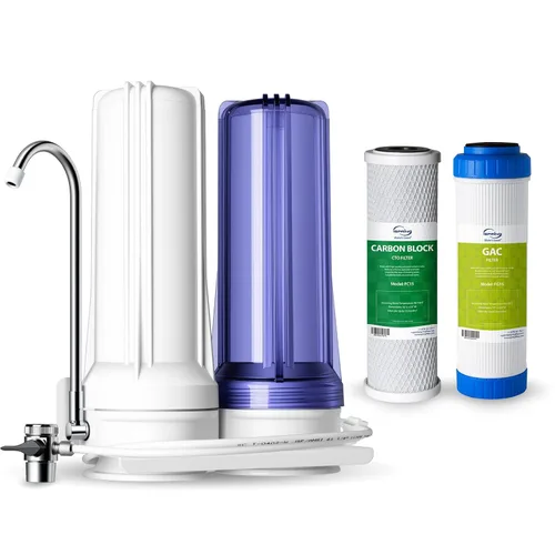 Miniatura 10 de iSpring FC15 Cartucho de filtro de agua de bloque de carbono CTO de repuesto de 5 micrones y 10 pulgadas para sistema de filtración RO de ósmosis