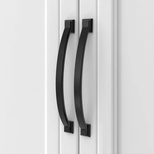 Miniatura 12 de Asidrama - Paquete de 5 manijas para alacena de 3 pulgadas (76mm) de color negro mate, tiradores para gabinete, accesorios para gabinete de cocina