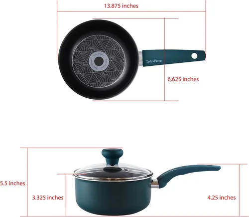 Miniatura 3 de Taste of Home® - Cacerola de aluminio antiadherente de 2 cuartos con tapa