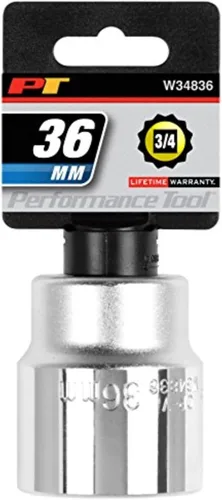 Miniatura 22 de Performance Tool W34855 - Llave de vaso estándar de 12 cantos de 3/4" 55mm