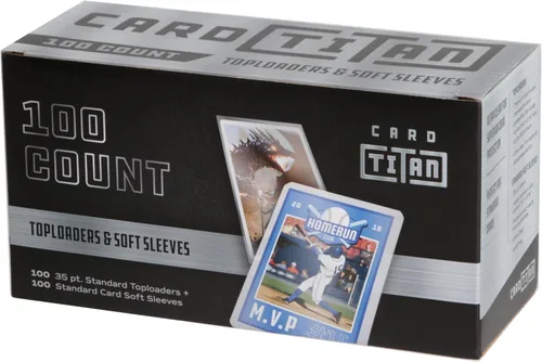 CARD TITAN PRO - Cargadores superiores estándar de 3 x 4 pulgadas y fundas suaves de 35 puntos, calidad premium, ultra transparentes, cargadores
