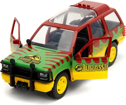 Miniatura 4 de Jada Jurassic Park 1:32 1993 Ford Explorer - Coche fundido a presión, juguetes para niños y adultos