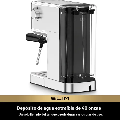 Miniatura 7 de CHULUX Máquina de Espresso Delgada con Espumador de Leche, Bomba Italiana Profesional de 20 Bares, Máquina de Café Espresso para el Hogar