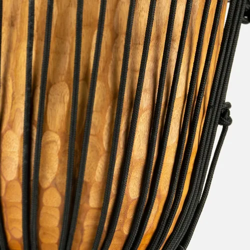 Miniatura 9 de Meinl Percussion Djembe - Tambor africano para adultos, no fabricado en China, madera de caoba/cabeza natural, 12 x 24 pulgadas