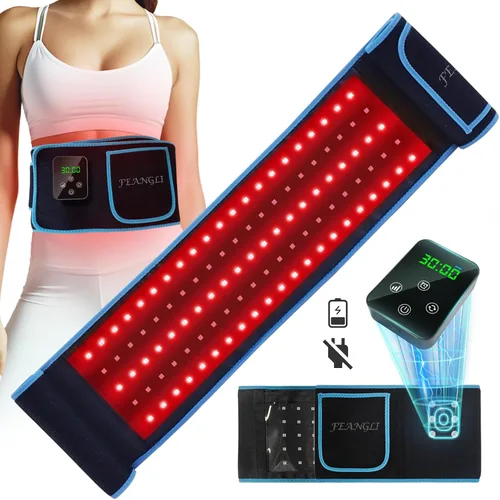 Miniatura 9 de Terapia de luz roja, terapia de luz infrarroja para cuerpo, cintura, espalda, hombro, pierna, alivio muscular, rodilla, 3 chips en 1, 660 nm, 850