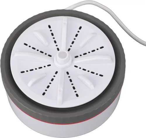 Miniatura 4 de Keenso Mini lavadora turbo portátil, multifuncional, alimentado por USB, para lavar ropa pequeña, frutas, baño, fregadero (gris)