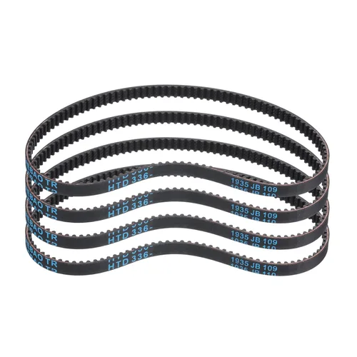Miniatura 51 de uxcell 4pcs HTD-3M correa dentada de goma 60 dientes, 7.087 in de longitud de paso x 0.236 in de ancho x 0.094 in de altura, correa de distribución