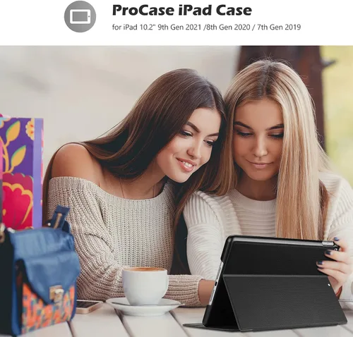 Miniatura 8 de ProCase Funda para iPad 10.2 2021 iPad 9ª generación / iPad 2020 8ª generación/iPad 2019 7ª generación, funda protectora delgada para iPad de 10.2