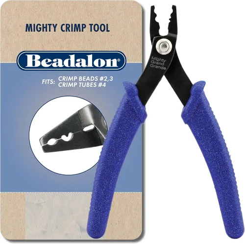 Miniatura 11 de Herramienta de Crimpado Beadalon Estándar - Compatible con Cuentas de Engaste #1-3, Tubos de Engaste #2-3, Azul Oscuro, 13.3 cm / 5.25 in