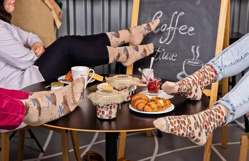 Miniatura 3 de Rainbow Socks - Calcetines de tarro de café novedosos para hombre y mujer, 2 pares