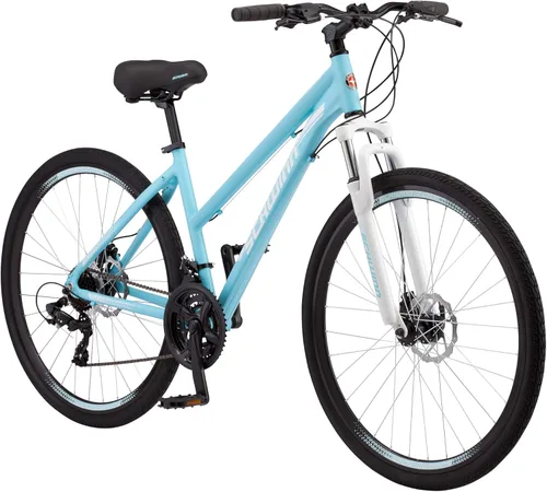 Miniatura 16 de Schwinn GTX Comfort - Bicicleta híbrida para adultos, para hombres y mujeres, bicicleta deportiva doble, ruedas de 700c, marco de aluminio ligero