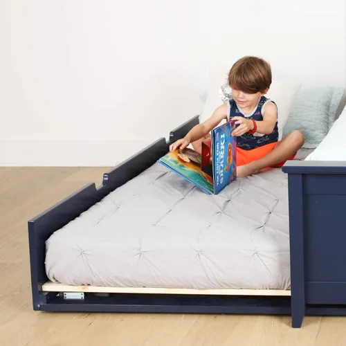 Miniatura 2 de Max & Lily - Cama corrediza individual, color azul.
