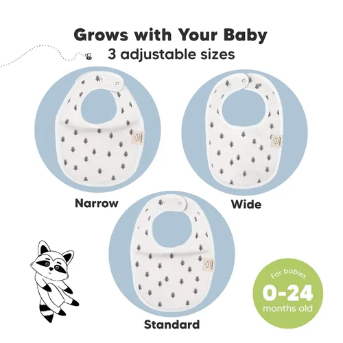 Miniatura 4 de KeaBabies Paquete de 8 baberos orgánicos para bebés para niñas y niños y baberos orgánicos para bebés, baberos de dentición para niños y niñas