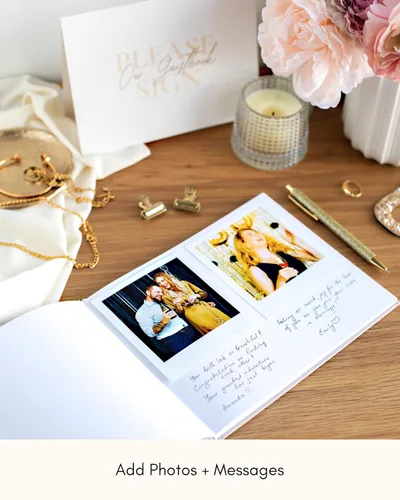 Miniatura 3 de Lamare Libro de invitados de boda Polaroid para recepción de boda, baby shower, cumpleaños, despedida de soltera y libro de invitados para eventos